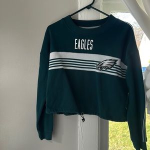 Philadelphia Eagles cropped crew neck